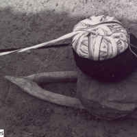 Tissage: pelote de fils de chaîne